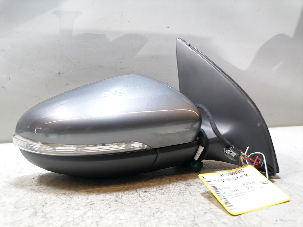 VW Golf 6 Bj.2009 original Spiegel links LA7T United Grey elektrisch verstellbar Memory